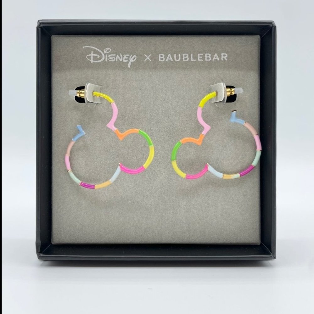 Disney X Baublebar Colorful Mickey Earrings ❤❤
